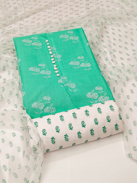 Moda Rapido Cotton Floral Embroidered Unstitched Dress Material - Image 2