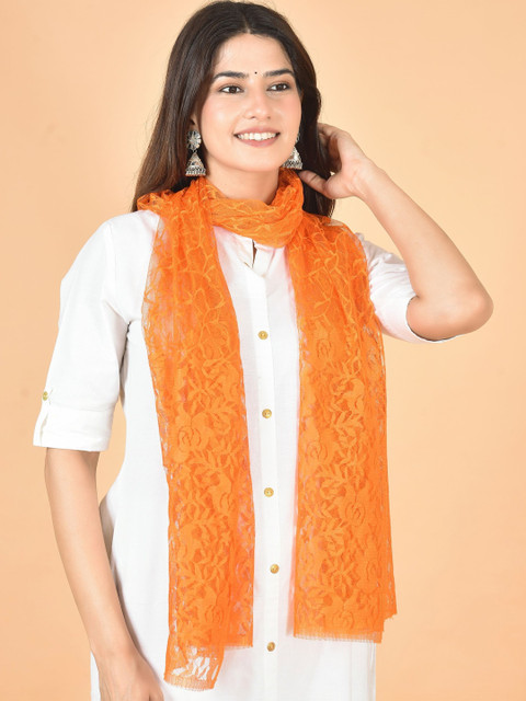 Kuhika Pack Of 5 Floral Woven Design Cotton Dupattas - Image 3