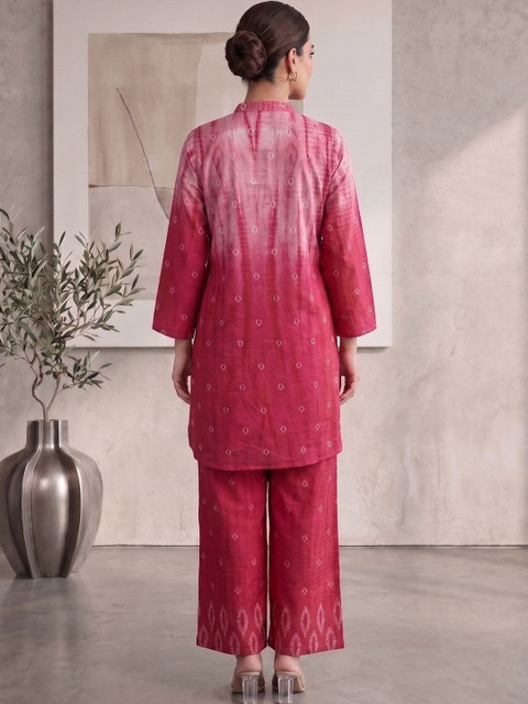 MASSTANI BY INDDUS Bohemian Dyed Tunic with Palazzos - Image 4