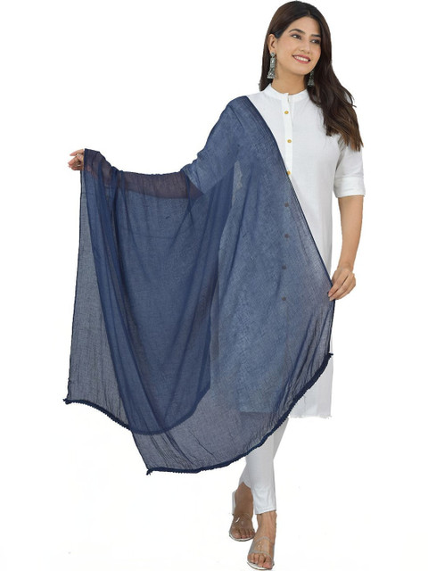 Kuhika Pack Of 5 Cotton Dupattas With Taping Border - Image 5