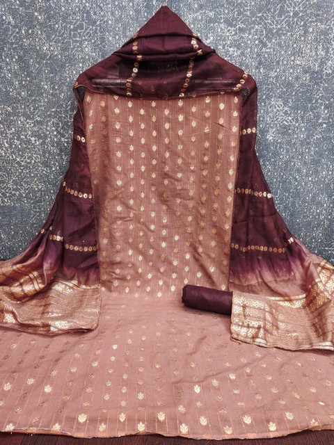 ISHA TRADE Printed Unstitched Dress Material - Image 3