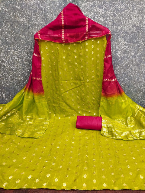 ISHA TRADE Printed Unstitched Dress Material - Image 3