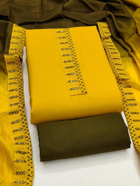 ISHA TRADE Printed Unstitched Dress Material - Image 4