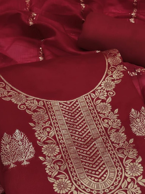 Dhaaga Ghar Art Silk Unstitched Dress Material - Image 2
