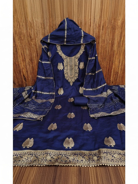 Dhaaga Ghar Art Silk Unstitched Dress Material - Image 3
