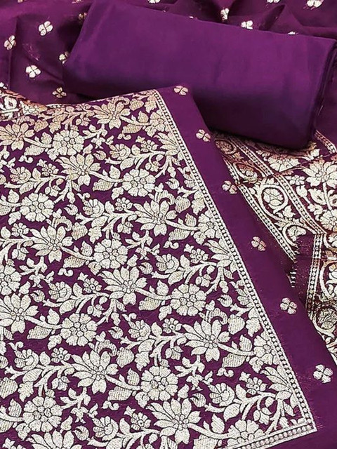 Dhaaga Ghar Art Silk Unstitched Dress Material - Image 2