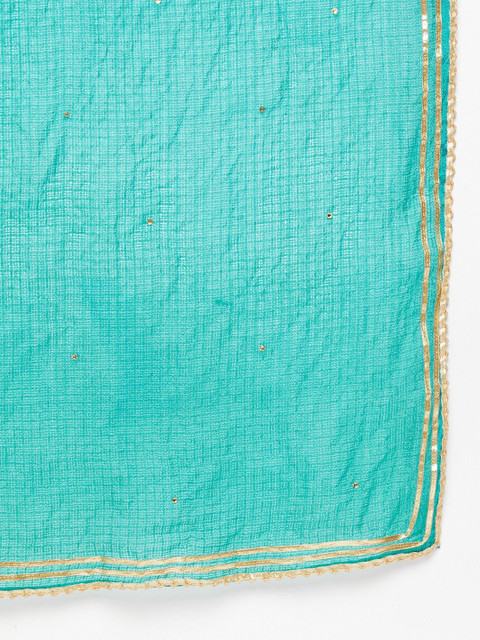 KALINI Women Kota Cotton Embellished Dupatta - Image 4