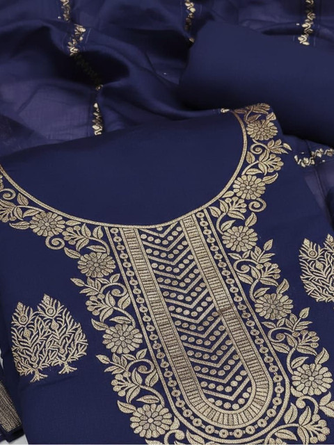 Dhaaga Ghar Art Silk Unstitched Dress Material - Image 2