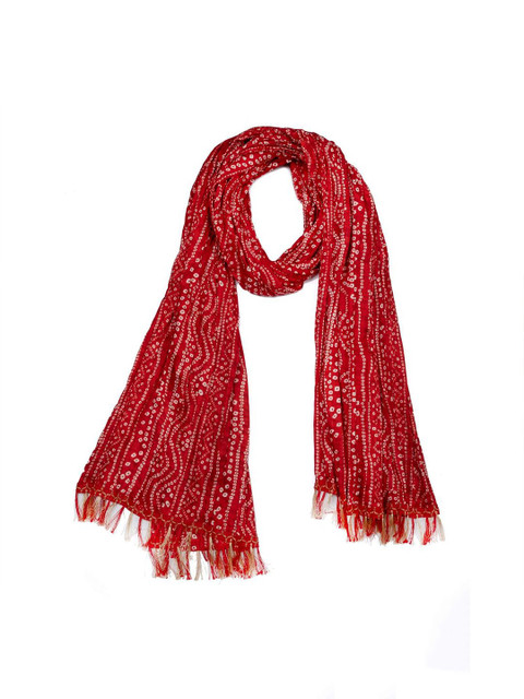 AKSHADEEP Bandhani Printed Dupatta