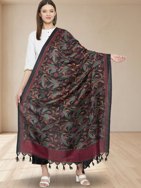 KALINI Ethnic Motifs Embroidered Dupatta with Thread Work