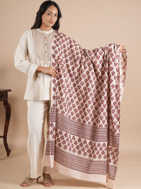 Style Shoes Ethnic Motifs Printed Block Print Dupatta