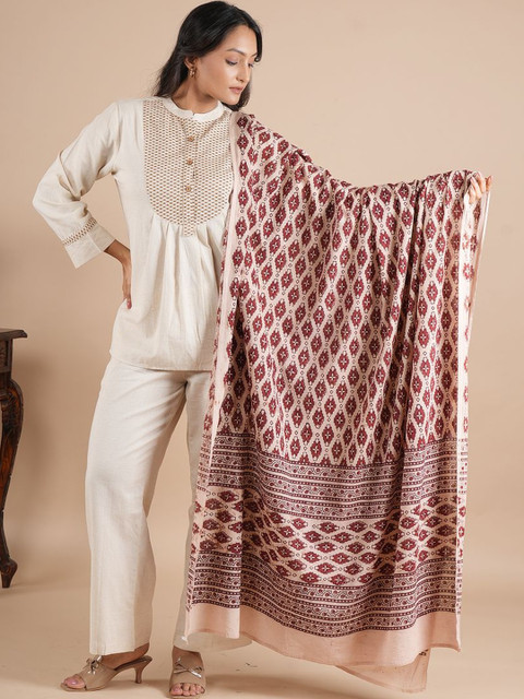 Style Shoes Ethnic Motifs Printed Block Print Dupatta