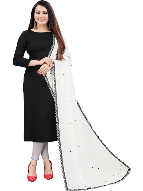 Cloric Fashion Embroidered Thread Work Chiffon Dupatta