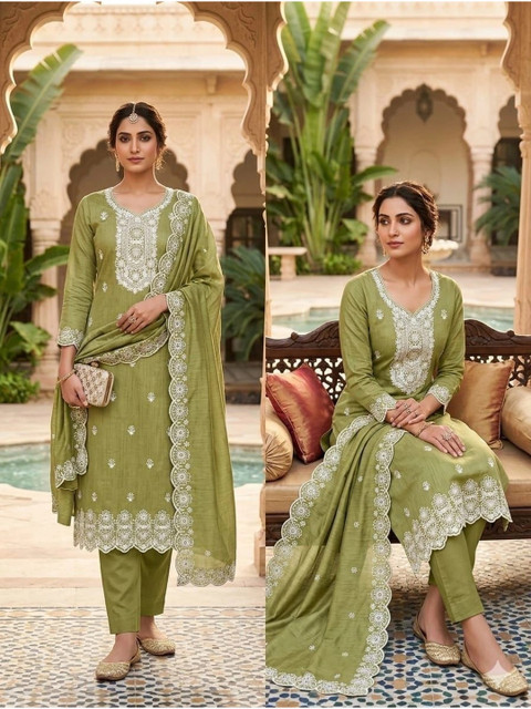 ISHA TRADE Unstitched Dress Material - Image 5