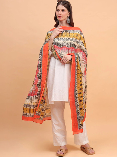 Moda Chales Ethnic Motifs Printed Dupatta - Image 5