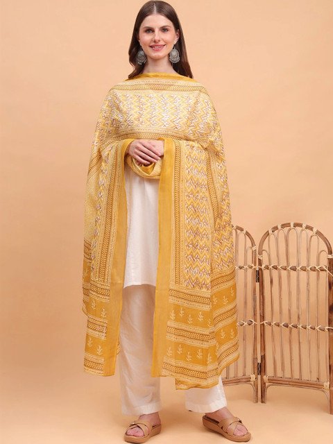 Moda Chales Ethnic Motifs Printed Block Print Dupatta