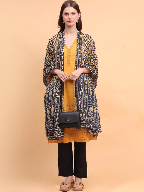 Moda Chales Printed Block Print Dupatta - Image 7