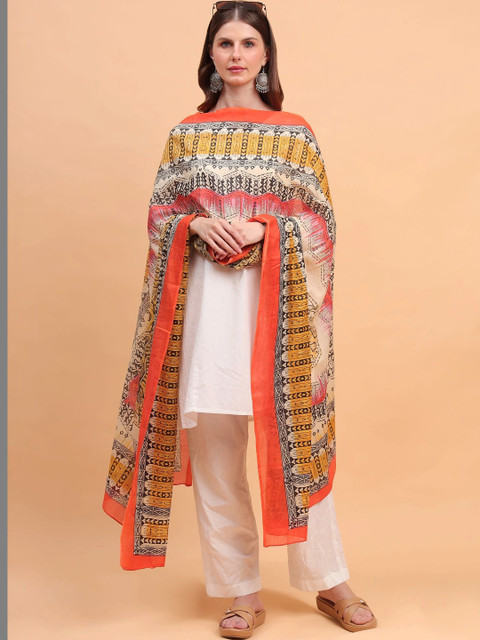 Moda Chales Ethnic Motifs Printed Dupatta - Image 7