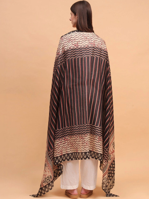Moda Chales Ethnic Motifs Printed Block Print Dupatta - Image 5