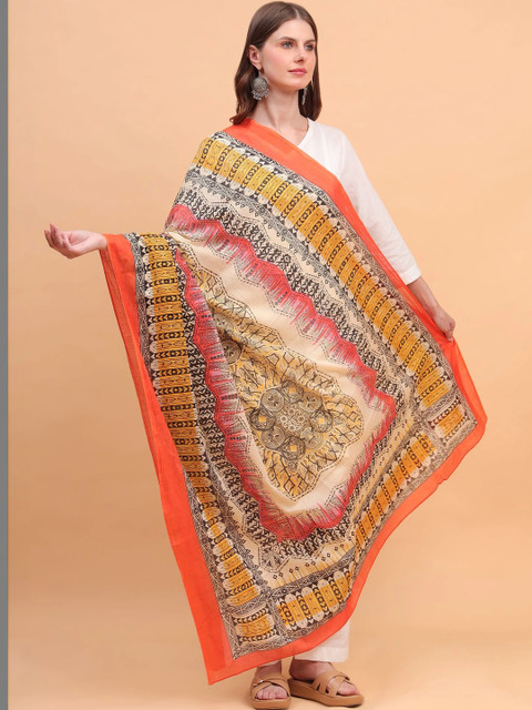 Moda Chales Ethnic Motifs Printed Dupatta - Image 3