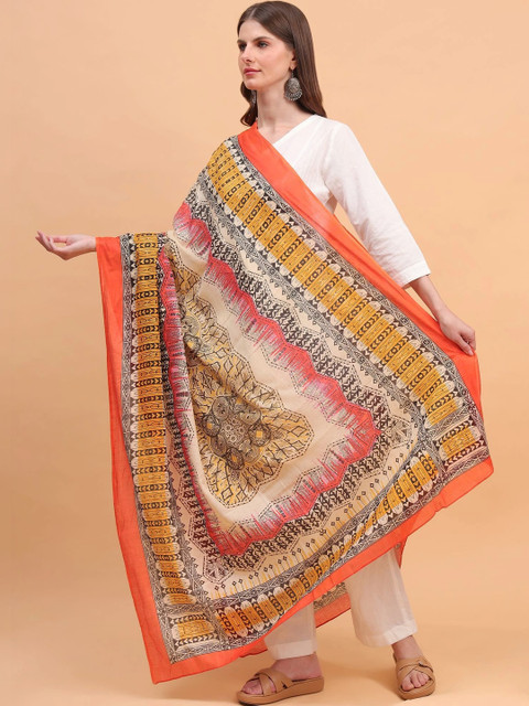 Moda Chales Ethnic Motifs Printed Dupatta - Image 2