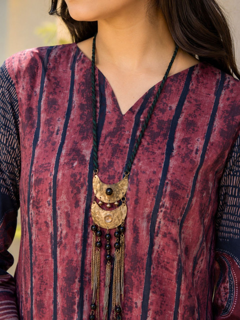 Sangria Women Ethnic Motifs Printed Indie Prints Kurta - Image 2