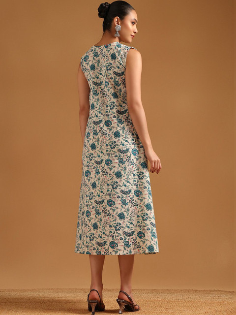 Soch Floral Print A-Line Midi Dress - Image 3