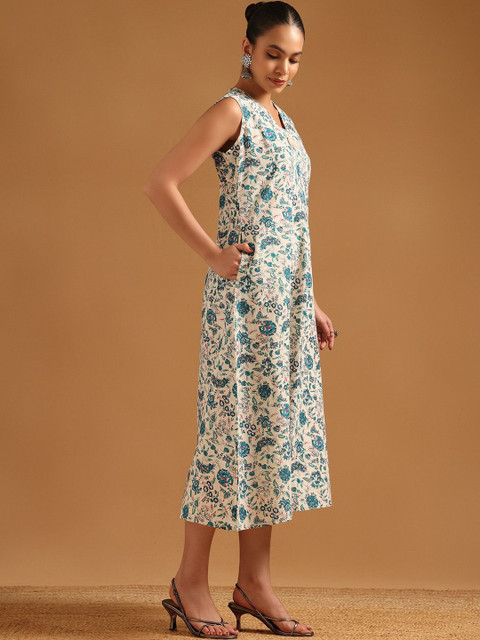 Soch Floral Print A-Line Midi Dress - Image 6