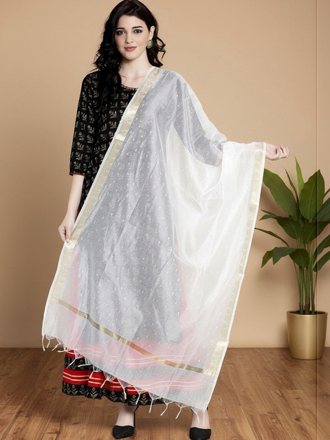 KALINI Woven Design Dupatta with Zari