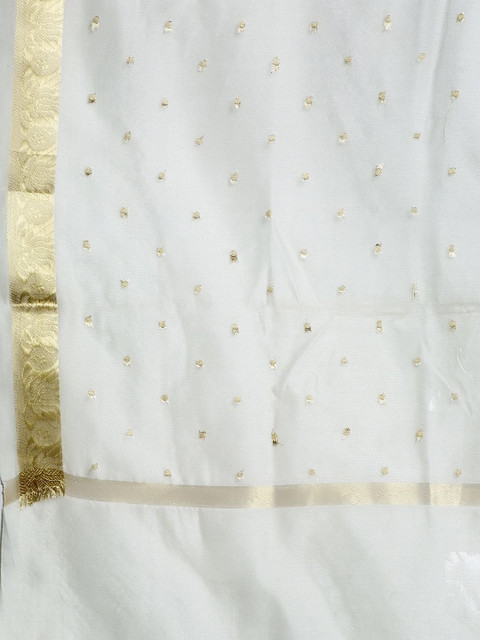 KALINI Woven Design Dupatta with Zari - Image 4