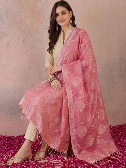 SAHASIKA Ethnic Motifs Woven Design Dupatta - Image 3