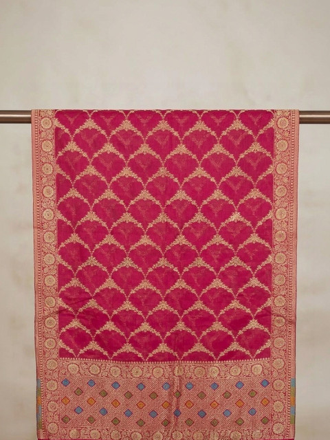Sangria Woven Design Dupatta with Zari - Image 2