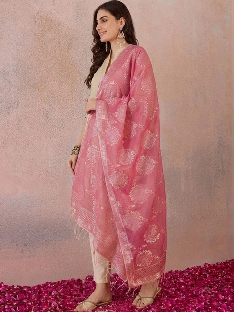 SAHASIKA Ethnic Motifs Woven Design Dupatta - Image 5