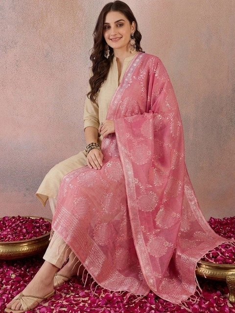 SAHASIKA Ethnic Motifs Woven Design Dupatta - Image 4