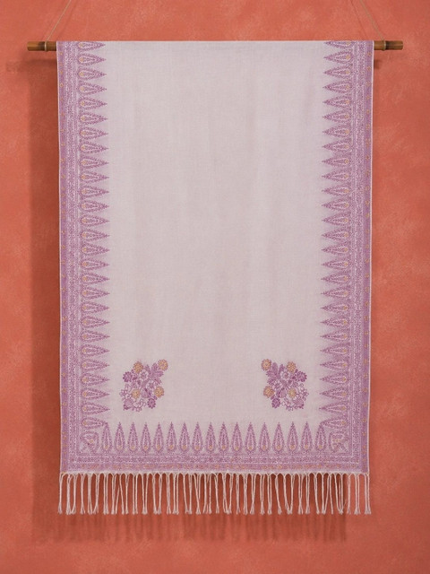 Sangria Embroidered Dupatta with Thread Work - Image 2