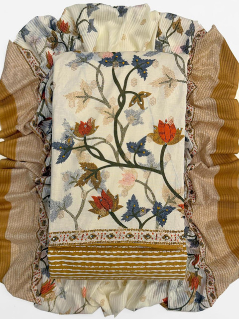 CLEMIRA Printed Pure Cotton Unstitched Dress Material - Image 3