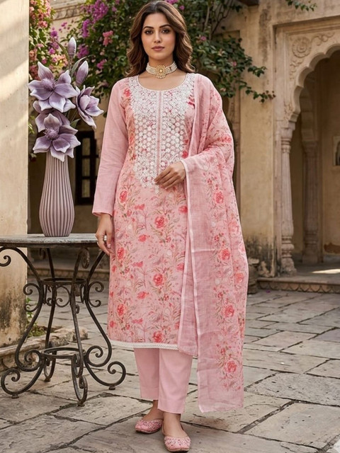 F 13 STUDIO Pure Cotton Unstitched Dress Material