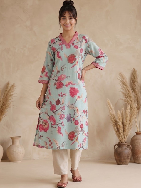 Varanga Women Floral Printed Floral Kurta
