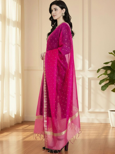 Moda Rapido Woven Design Dupatta with Zari - Image 2