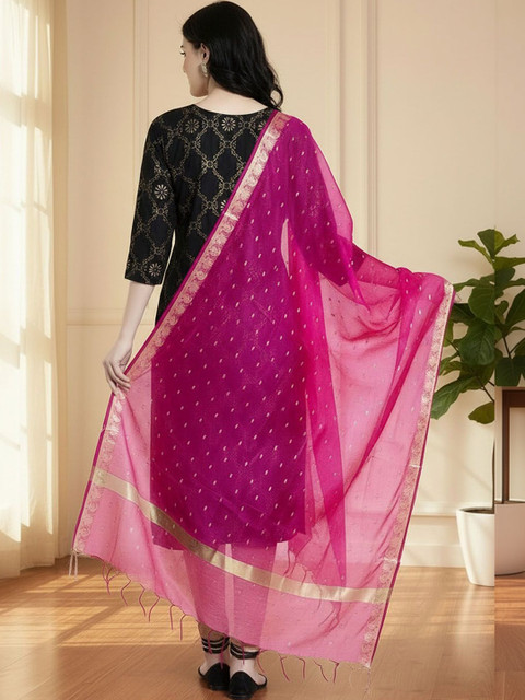 Moda Rapido Woven Design Dupatta with Zari - Image 3