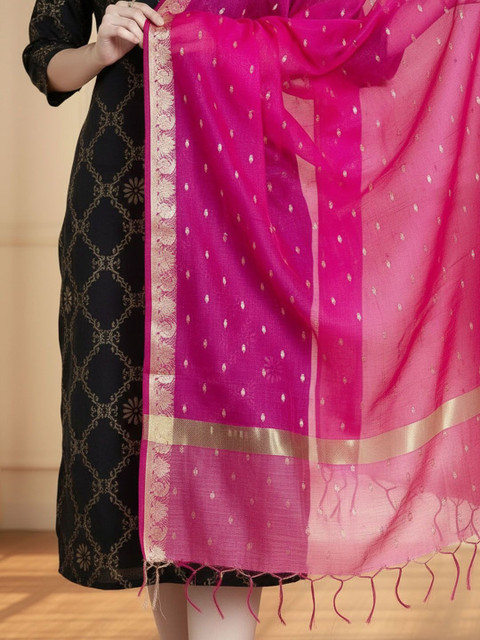 Moda Rapido Woven Design Dupatta with Zari - Image 4