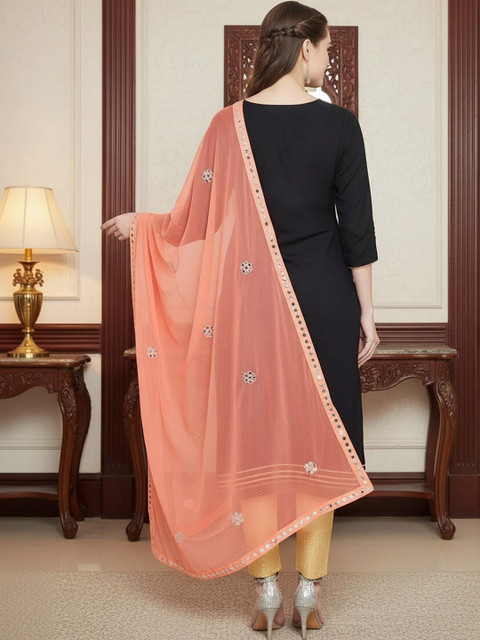 KALINI Dupatta with Mirror Work - Image 3