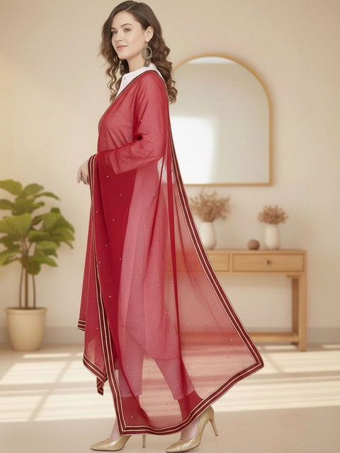 KALINI Dupatta with Sequinned - Image 2