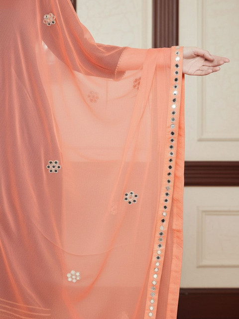 KALINI Dupatta with Mirror Work - Image 4