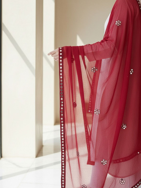 KALINI Dupatta with Mirror Work - Image 4