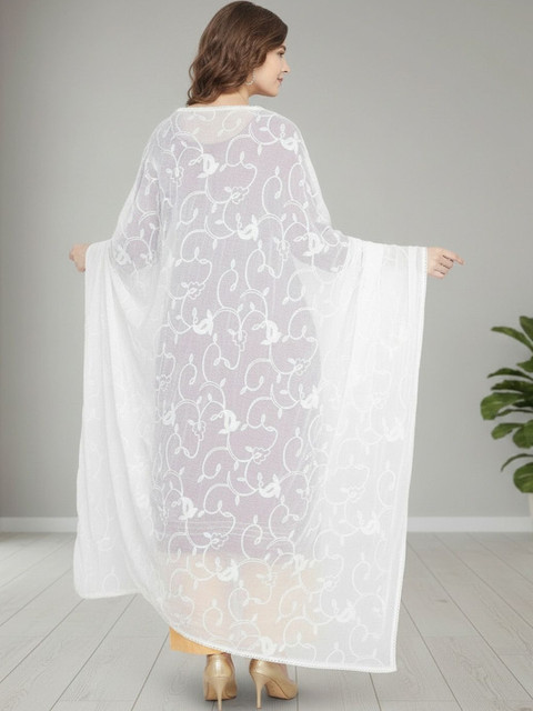 KALINI Embroidered Dupatta with Thread Work - Image 3