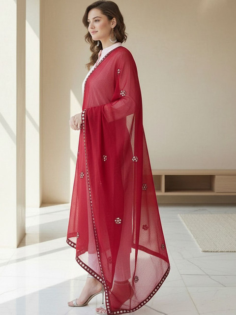 KALINI Dupatta with Mirror Work - Image 2