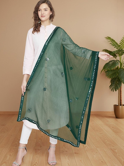 KALINI Dupatta with Mirror Work