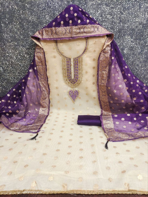 F 13 STUDIO Unstitched Dress Material - Image 4