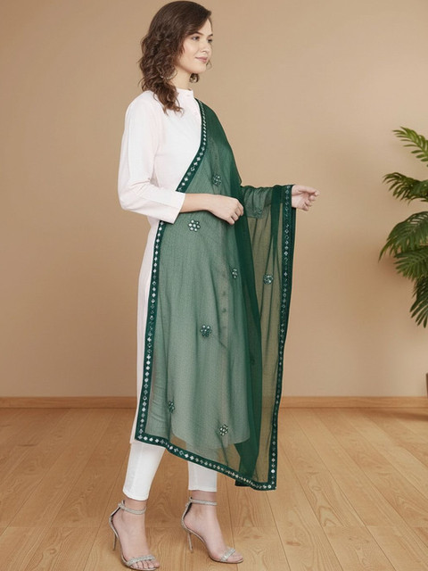 KALINI Dupatta with Mirror Work - Image 2